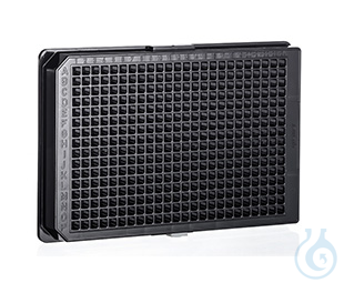CELL CULTURE MICROPLATE, 384 WELL, PS, BLACK,, COLLAGEN TYPE 1, CELLCOAT®, LID, - Luminix Health