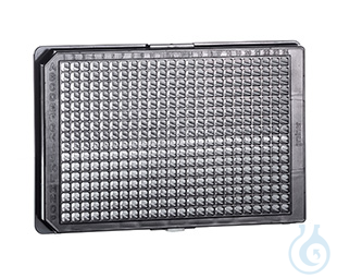 CELL CULTURE MICROPLATE, 384 WELL, PS,, F-BOTTOM, µCLEAR®, BLACK, LID, ADVANCED - Luminix Health