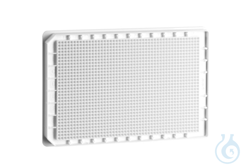 CELL CULTURE MICROPLATE, 1536 WELL, PS,, F-BOTTOM, HIBASE, WHITE, TC, LID, - Luminix Health