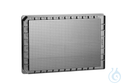 CELL CULTURE MICROPLATE, 1536 WELL, PS,, F-BOTTOM, µCLEAR®, HIBASE, BLACK, TC, - Luminix Health