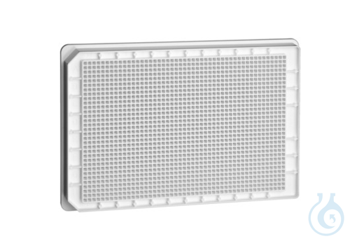 CELL CULTURE MICROPLATE, 1536 WELL, PS,, F-BOTTOM, µCLEAR®, HIBASE, WHITE, TC, - Luminix Health