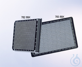 MICROPLATTE, 1536 WELL, GLASS BOTTOM, F-BOTTOM,, SENSOPLATE, LOBASE, LID, BLACK, - Luminix Health