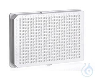 CELL CULTURE MICROPLATE, 384 WELL, PS, F-BOTTOM,, SMALL VOLUME, HIBASE, LID, - Luminix Health