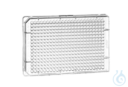 MICROPLATE, 384 WELL, PS, F-BOTTOM,, SMALL VOLUME, HIBASE, CLEAR, 10 PCS./BAG - Luminix Health