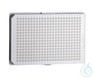 Image of MICROPLATE, 384 WELL, PS, F-BOTTOM,, SMALL VOLUME, HIBASE, NON-BINDING, WHITE,, - Luminix Health