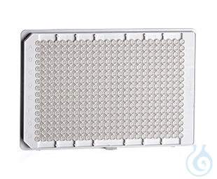 Image of MICROPLATE, 384 WELL, PS, SMALL VOLUME,, LOBASE, MED. BINDING, WHITE, µCLEAR®,, - Luminix Health