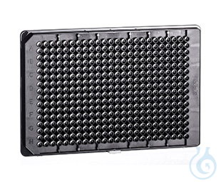 UV-STAR® MICROPLATE, 384 WELL, COC,, SMALL VOLUME, LOBASE, µCLEAR®, BLACK,, 10 - Luminix Health