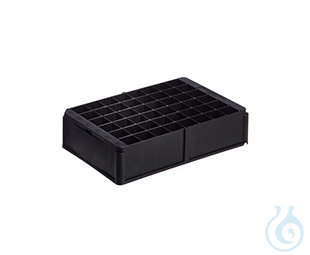 CRYO RACK FOR 48 CRYO TUBES 1222XX, 1232XX,, 1242XX, 1272XX, BLACK, WITHOUT - Luminix Health