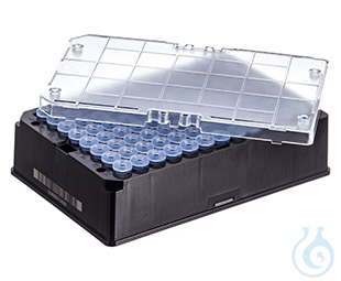 CRYO.S BIOBANKING TUBES, 600 µL, 2D CODES,, RACK WITH 96 CAPPED TUBES, 2 - Luminix Health