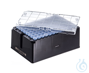 Image of CRYO.S BIOBANKING TUBES, 1000 µL, 2D CODES,, RACK WITH 96 CAPPED TUBES, 2 - Luminix Health