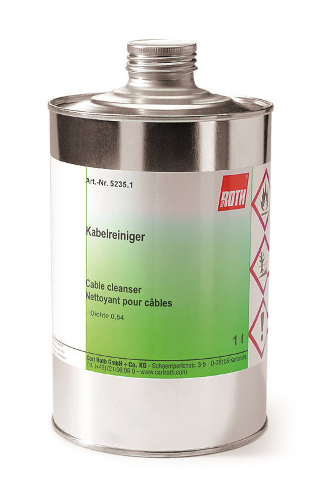 Cable cleanser, For cleaning and degreasing, 1 l, tinplate - Luminix Health