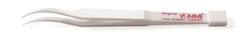Ceramic forceps, sharp, curved tip, length 125 mm, 1 unit(s) - Luminix Health
