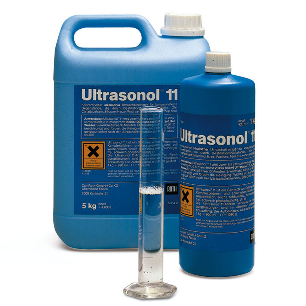 Ultrasonol® 11 alkaline, liquid concentrate pH 12.9, 1 l, plastic - Luminix Health