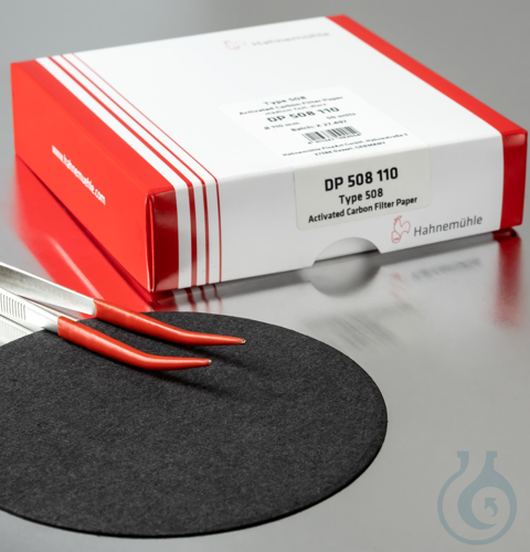 Image of Filter paper 508, activated carbon ,medium fast, 196 g/sqm ,Discs 110 mm - Luminix Health
