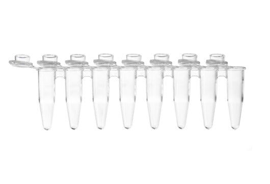 PCR 8-strips for qPCR 0.2 ML, PP, natural, with a