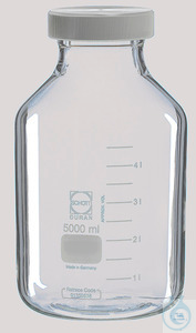 Image of Laboratory bottles 10000 ml GL 100 round, without screw cap - Luminix Health