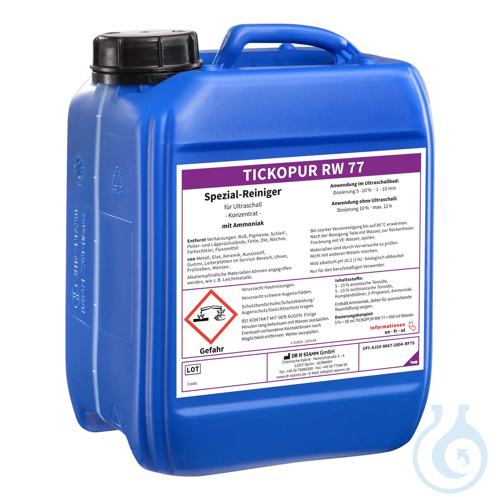 TICKOPUR RW 77 Special cleaner with ammonia – concentrate, 5 liter - Luminix Health
