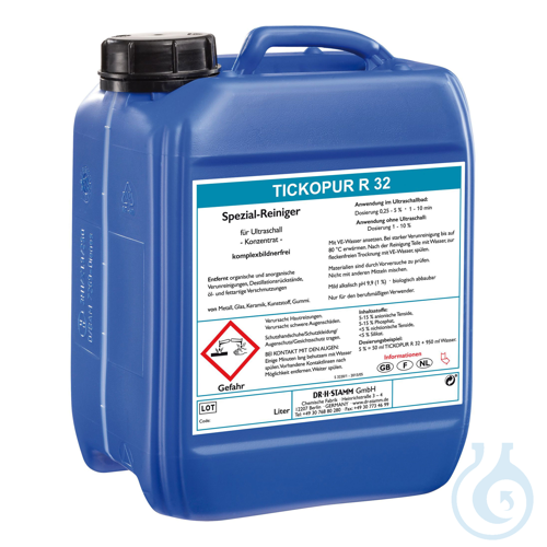 Image of TICKOPUR R 32 Complexing agent free special cleaner – concentrate, 5 liter - Luminix Health