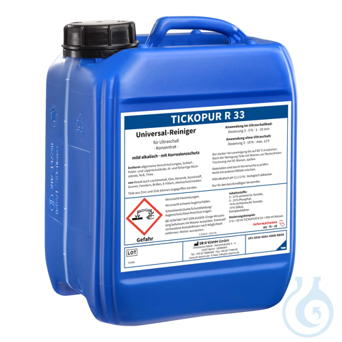 Image of TICKOPUR R 33 Universal cleaner with corrosion protection – concentrate, 5 liter