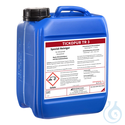Image of TICKOPUR TR 3 Special cleaner with corrosion protection – concentrate, 5 liter - Luminix Health