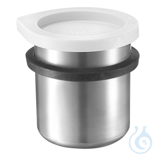 Image of SONOREX EB 05 Inset beaker with lid and rubber ring - Luminix Health