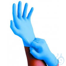 Image of Nitril-Handschuh puderfrei, Größe L, blau - Luminix Health