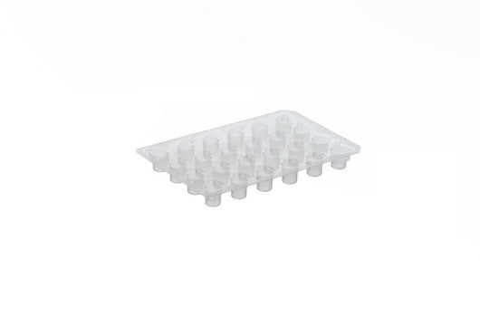 24-well Multi-Magpen sleeve, PET, transparent, cell-repellent