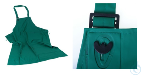 Protective work apron, green - Luminix Health