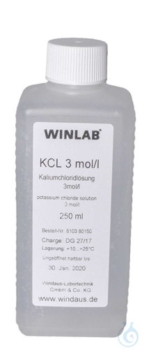 Image of Spare KCl solution, 3 mol, 250 ml - Luminix Health
