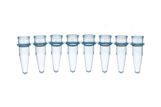 SAPPHIRE PCR 8-strips, 0.2 ML, PP, blue, without DE