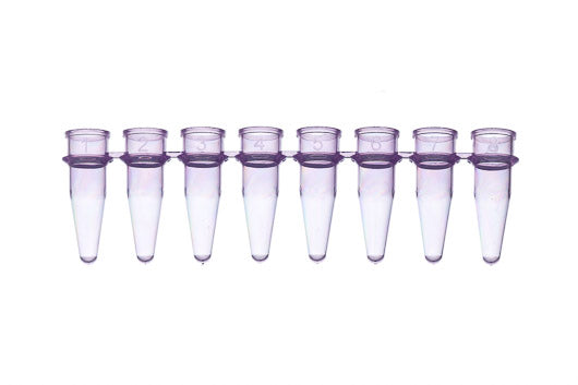 SAPPHIRE PCR 8-strips, 0.2 ML, PP, violet, without