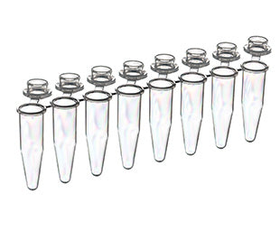 PCR 8-strips (individually breakable), 0,2 ml, PP, natural
