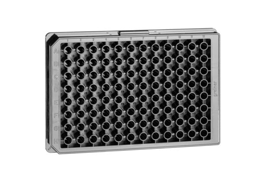 MICROPLATTE, 96 WELL, PS, HALF AREA, SCHWARZ, MED. B