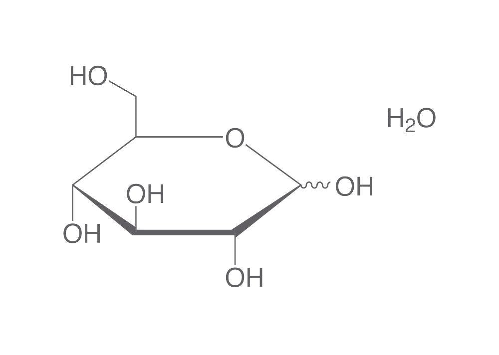 D(+)-Glucose monohydrate, min. 97,5 %, Ph.Eur., USP, 1 kg, plastic - Luminix Health