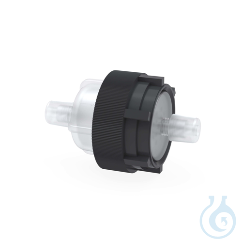 BOLA Single-Stage Flow Filter, A Ø 62 mm Fully made of PFA, for tubing OD: 6,35m