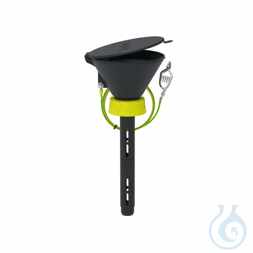 b.safe Funnels 130, S 60 - Ø 130 mm made of static dissipative PE-EX, with sieve