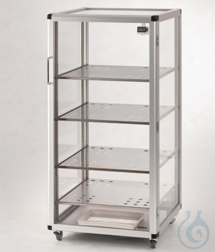 SICCO Maxi 1-Vitrum-Desiccator, B 560 mm x H 1150 mm x T 580 mm BOROSILICATE GL - Luminix Health