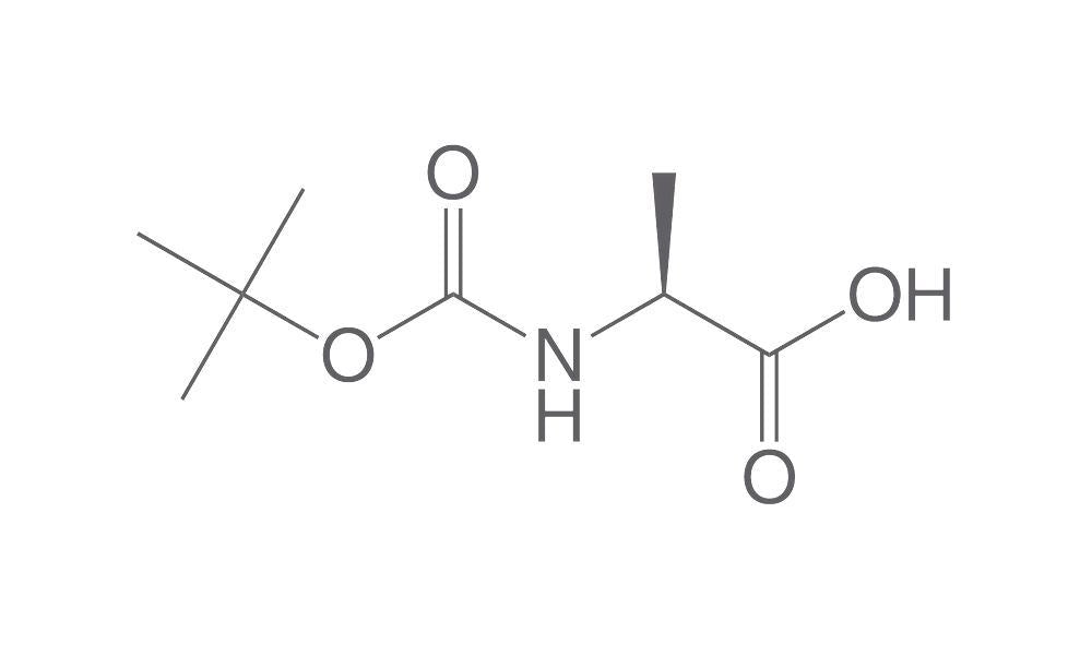Boc-L-Alanine, PEPTIPURE®, min. 97 %, for biochemistry, 5 g, glass - Luminix Health