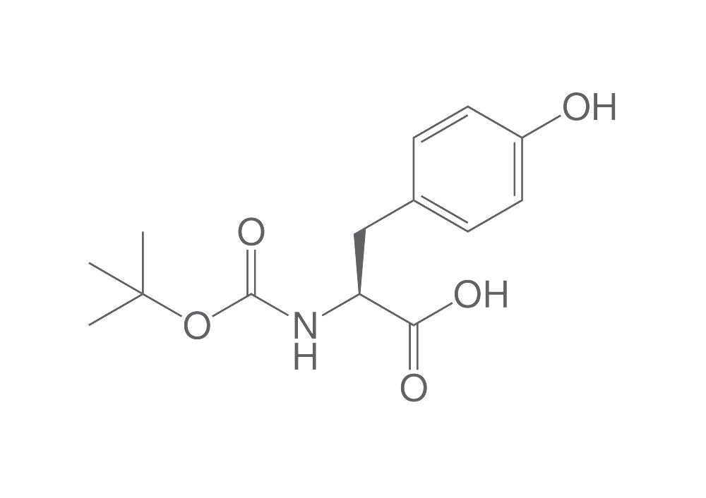 Boc-L-Tyrosine, PEPTIPURE®, min. 98 %, for biochemistry, 5 g, glass - Luminix Health