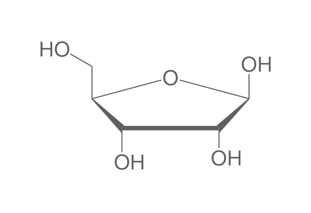 D(-)-Ribose, min. 98 %, for biochemistry, 10 g, plastic - Luminix Health
