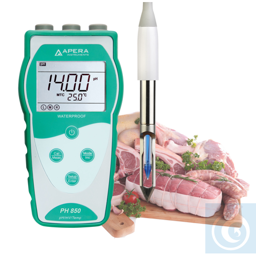 Image of PH850-BS Portable pH Meter Kit for Meat and Fish - Luminix Health