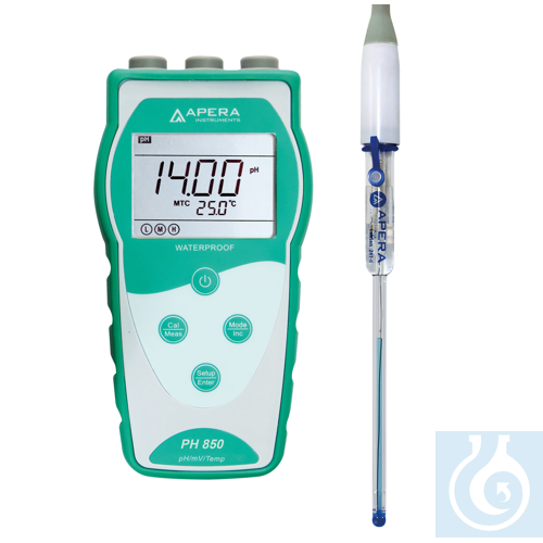 Image of PH850-MS Portable pH Meter for Test Tubes and Small Sample Volumes - Luminix Health