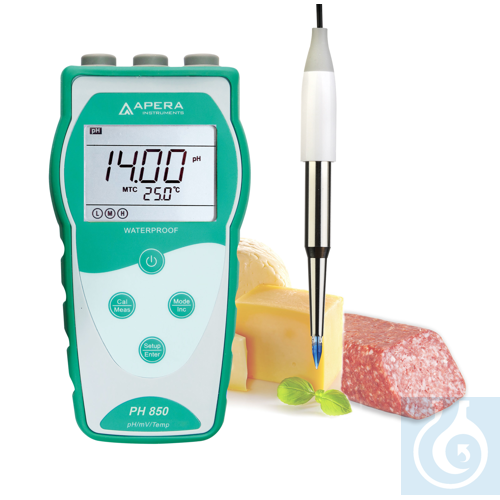 Image of PH850-SS Portable pH Meter Kit for Food and Semi-solid Sample - Luminix Health