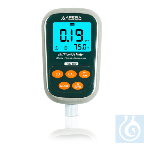 WS100 Fluoride/pH meter with 3-in-1 fluoride electrode