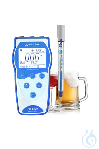 PH8500-BR Portable pH Meter for Beverage Making, with Data Management - Luminix Health