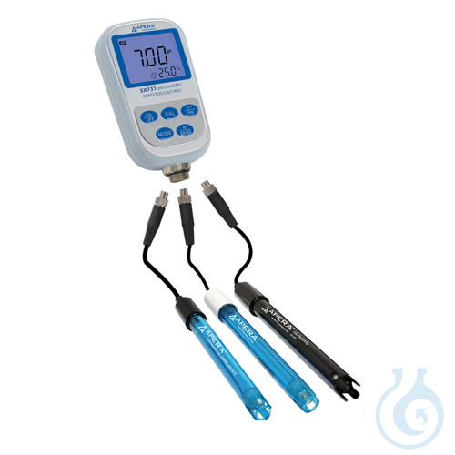 Image of SX731 portable pH/ORP/Conductivity (EC)/TDS/Salinity/Resistivity Meter Kit - Luminix Health