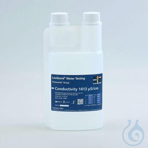 Image of Calibration solution 1413µS/cm, traceable to NIST - Luminix Health