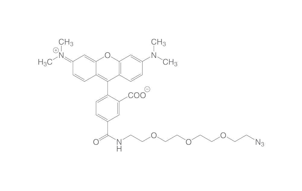 5-Carboxytetramethylrhodamine-PEG3-Azide, min. 90 %, 5 mg, plastic - Luminix Health