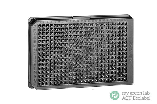 The cell culture microplate, 384 well, PS, F-bottom, µClear®