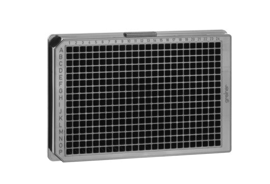 The 384-well microplate, PP, F-bottom, black